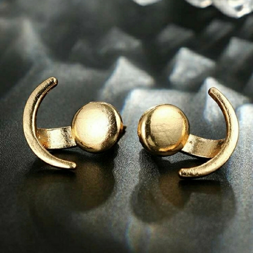 LAST ONE!! Gold Jacket Styled Earrings - Picture 5 of 5